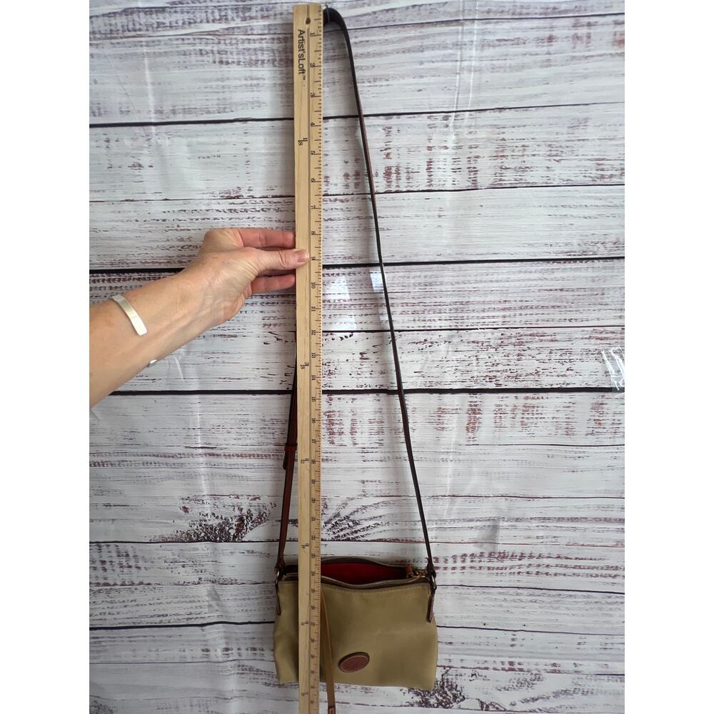 Dooney & Bourke Canvas Crossbody Pouchette Kahki - Picture 13 of 15